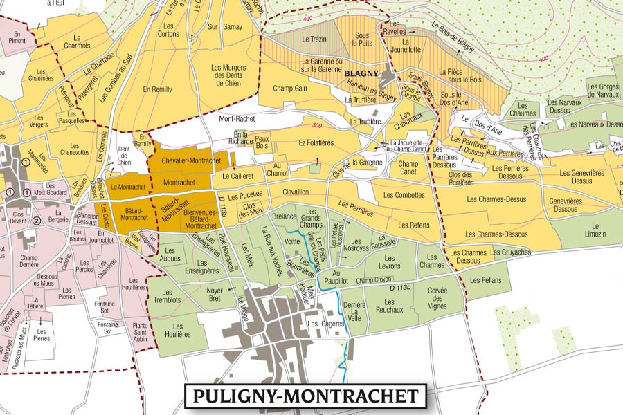 Puligny Montrachet carte