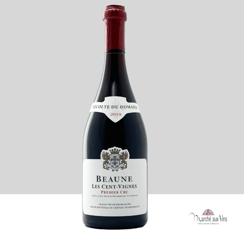 Une bouteille de Beaune Premier Cru Les Cent Vignes 2019 du Château de Meursault
