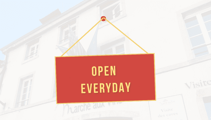 Open everyday