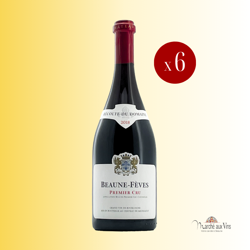 Beaune Premier Cru Fèves 2018 du Château de Meursault en lot de 6