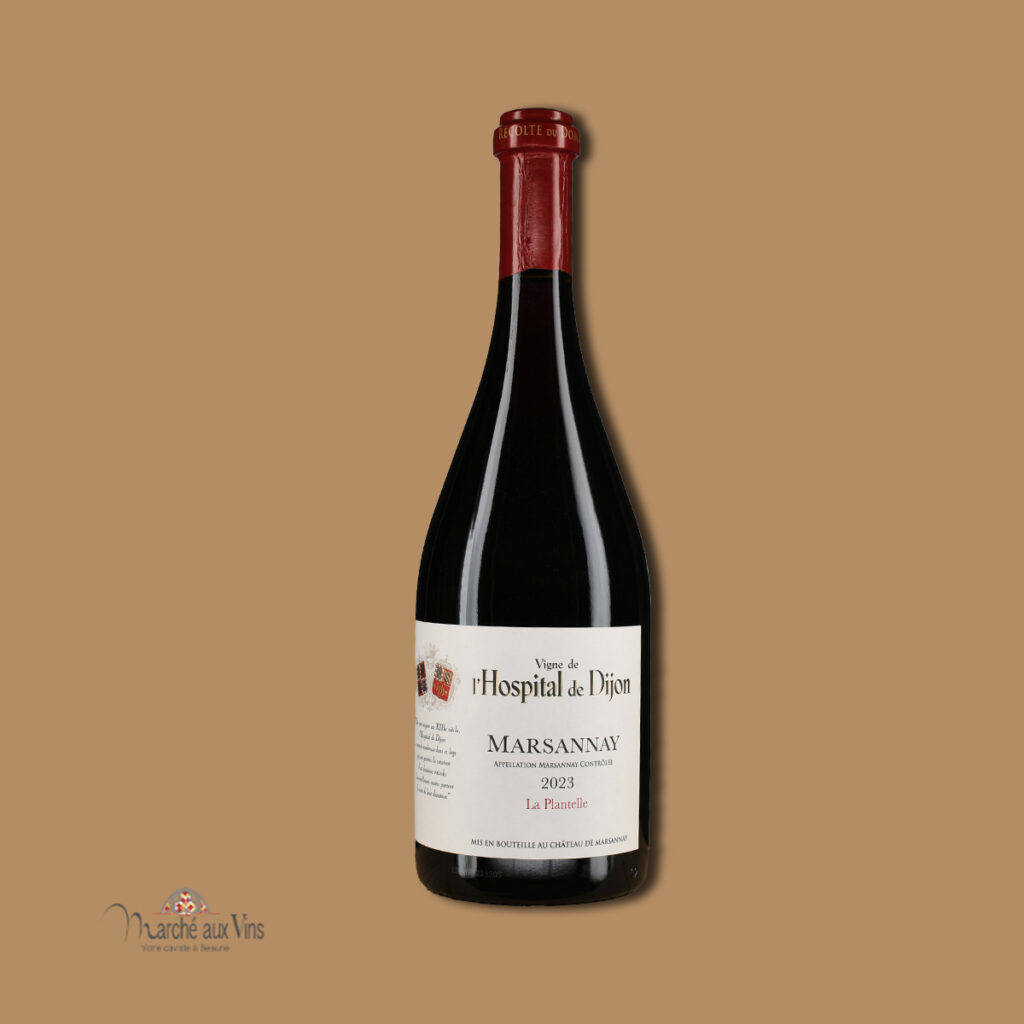 Bouteille de vin rouge Marsannay 2023 Vigne de l'Hospital de Dijon